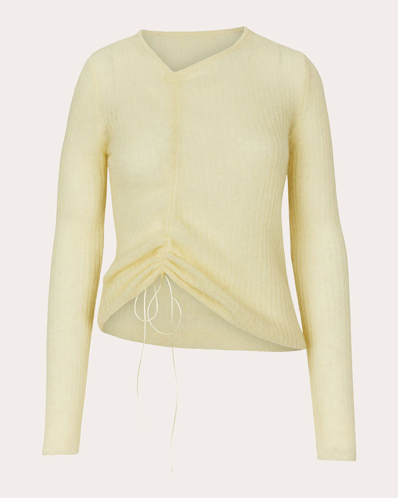 Ussi Ruched Alpaca-Blend Sweater