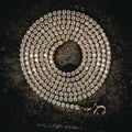 20" Micro Tennis Necklace in Yellow Gold
