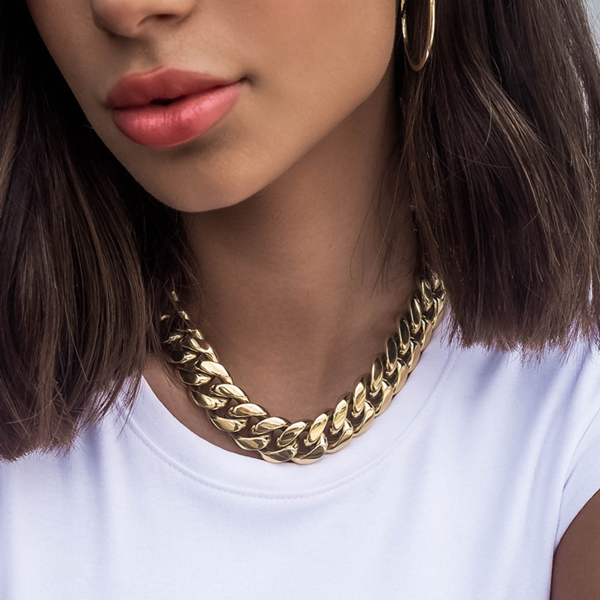 GLD GLD Signature Cuban in Yellow Gold- 19mm