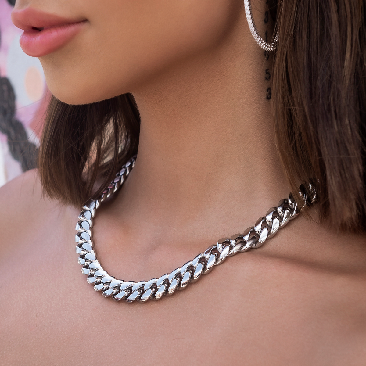 GLD GLD Signature Cuban in White Gold- 12mm