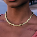 GLD Rope Necklace in Yellow Gold- 6mm