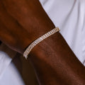 Diamond Baguette Tennis Bracelet in Yellow Gold- 6mm