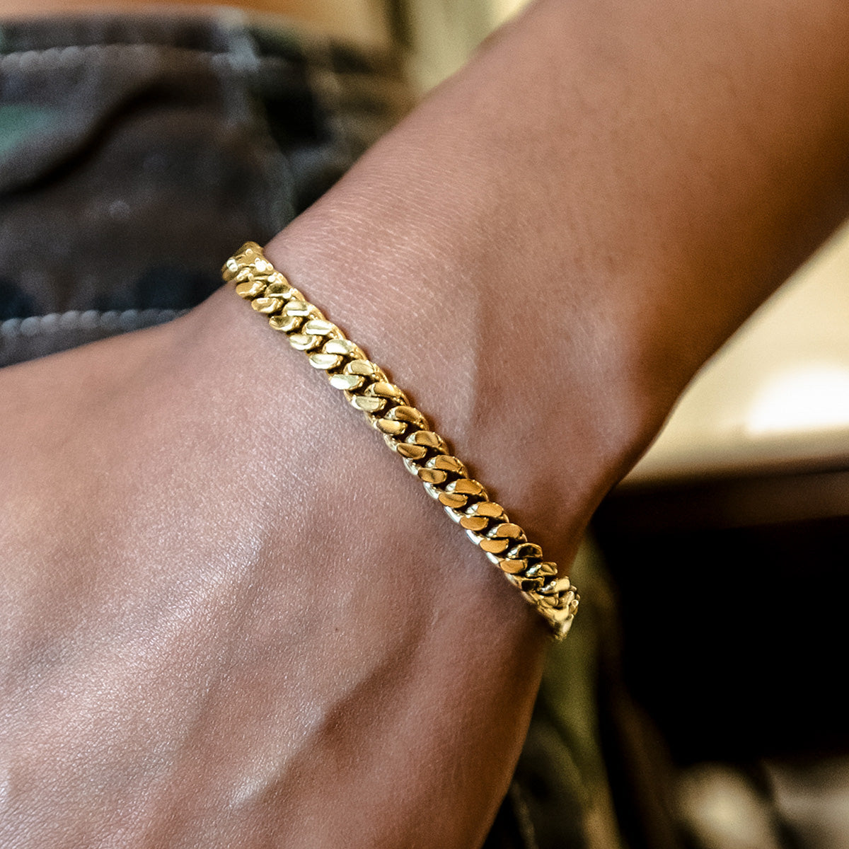 GLD Miami Cuban Bracelet in Yellow Gold- 6mm