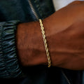 GLD Rope Bracelet in Yellow Gold- 4mm