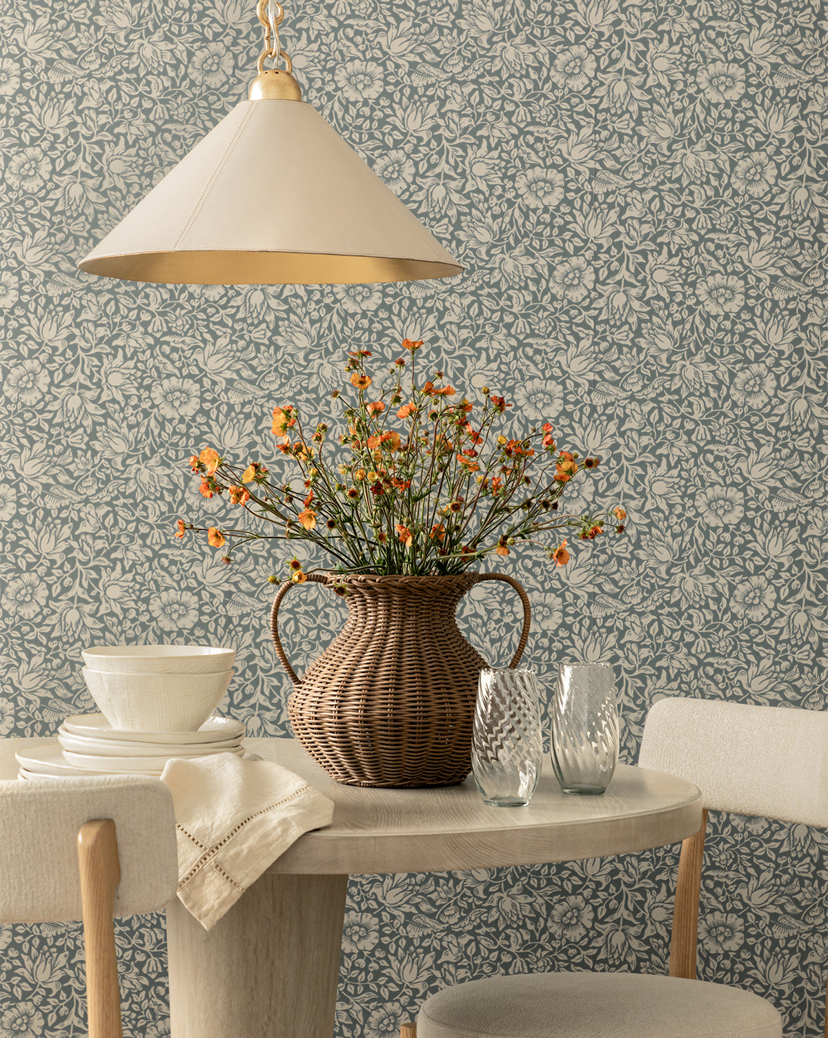 Morris & Co. x McGee & Co. Mallow Wallpaper