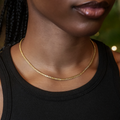 Canary Micro Tennis Necklace + Bracelet Bundle in Yellow Gold