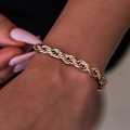GLD Rope Bracelet in Rose Gold- 6mm