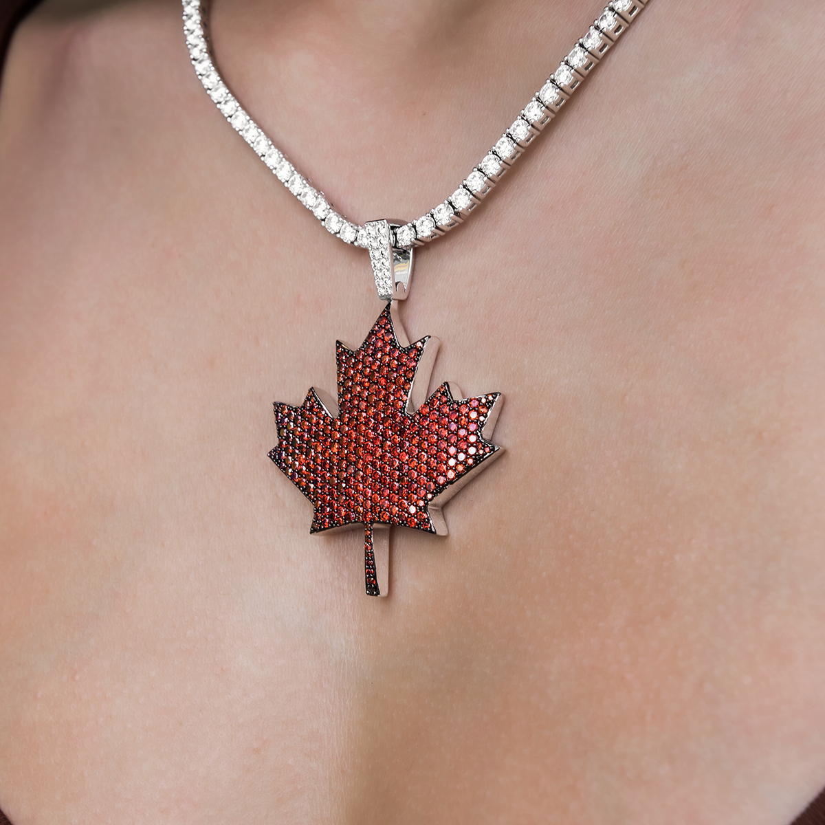 Iced Canada Pendant