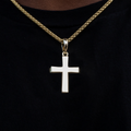 Simple Cross Pendant in Yellow Gold