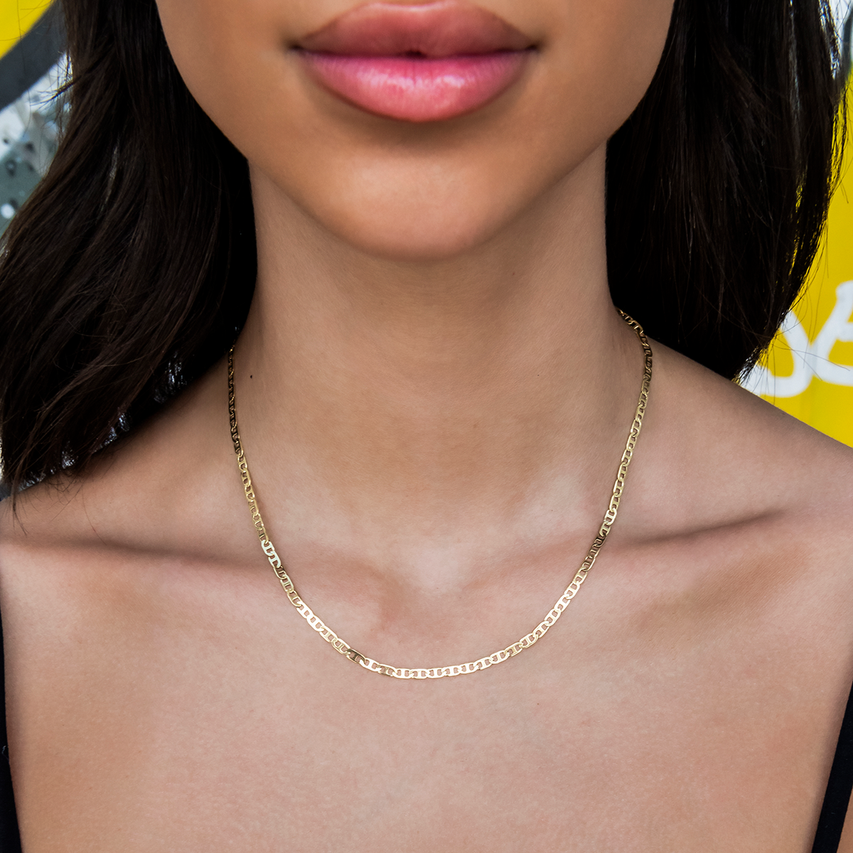 Micro Flat Valentina Necklace + Bracelet Bundle- 2mm