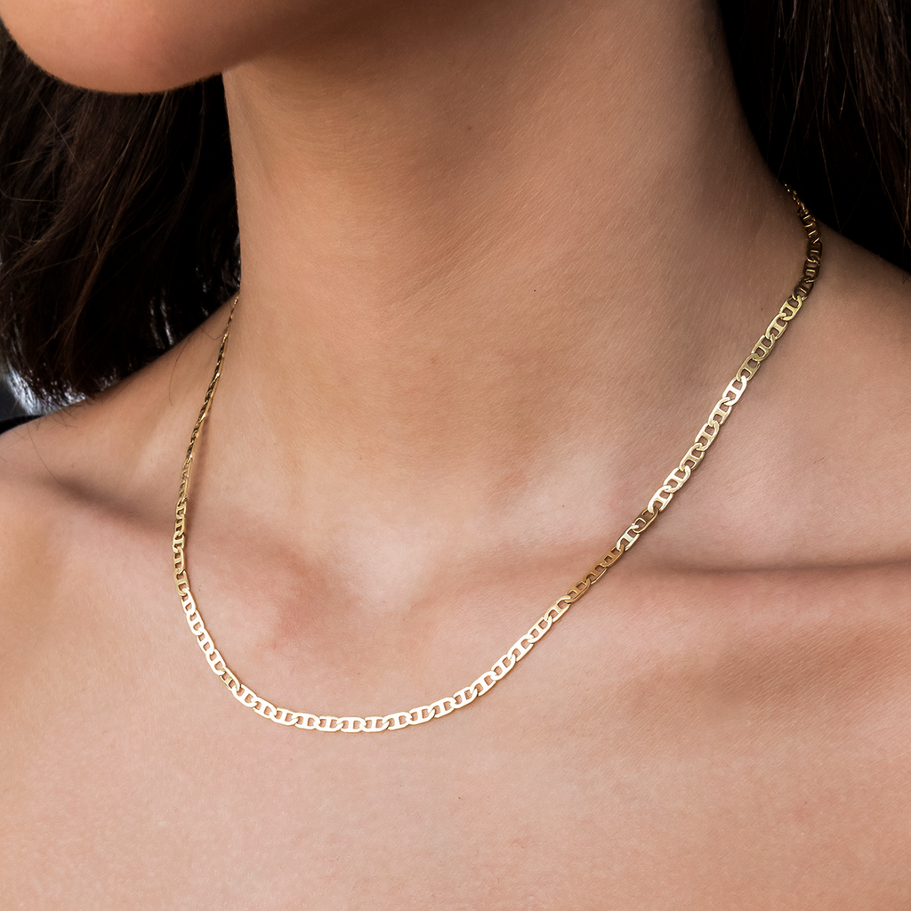 Micro Flat Valentina Necklace + Bracelet Bundle- 2mm
