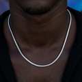 Snake Chain in White Gold - 4mm