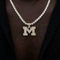 University of Michigan Wolverines Official NCAA Micro Logo Pendant in Yellow Gold