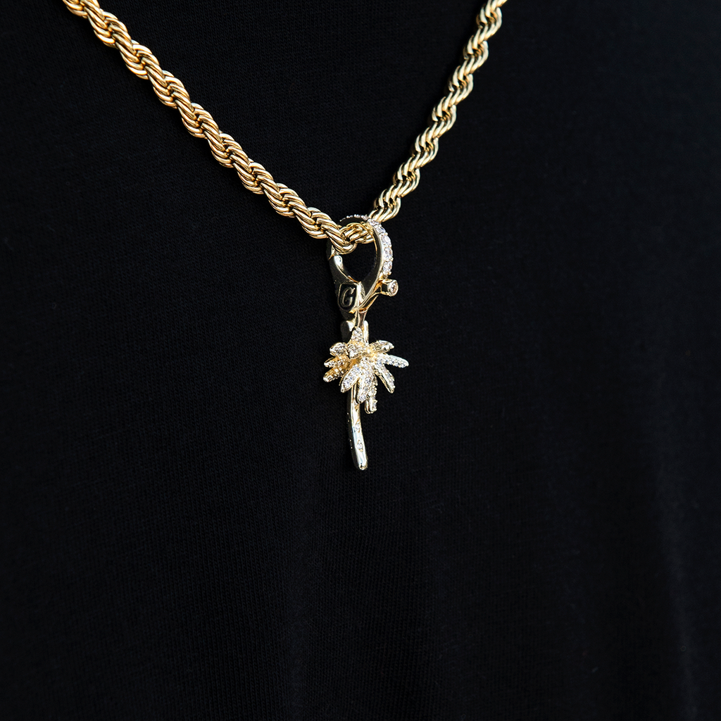 Palm Tree Clip On Pendant
