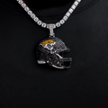 2025 Jacksonville Jaguars Team Helmet Pendant - White Gold