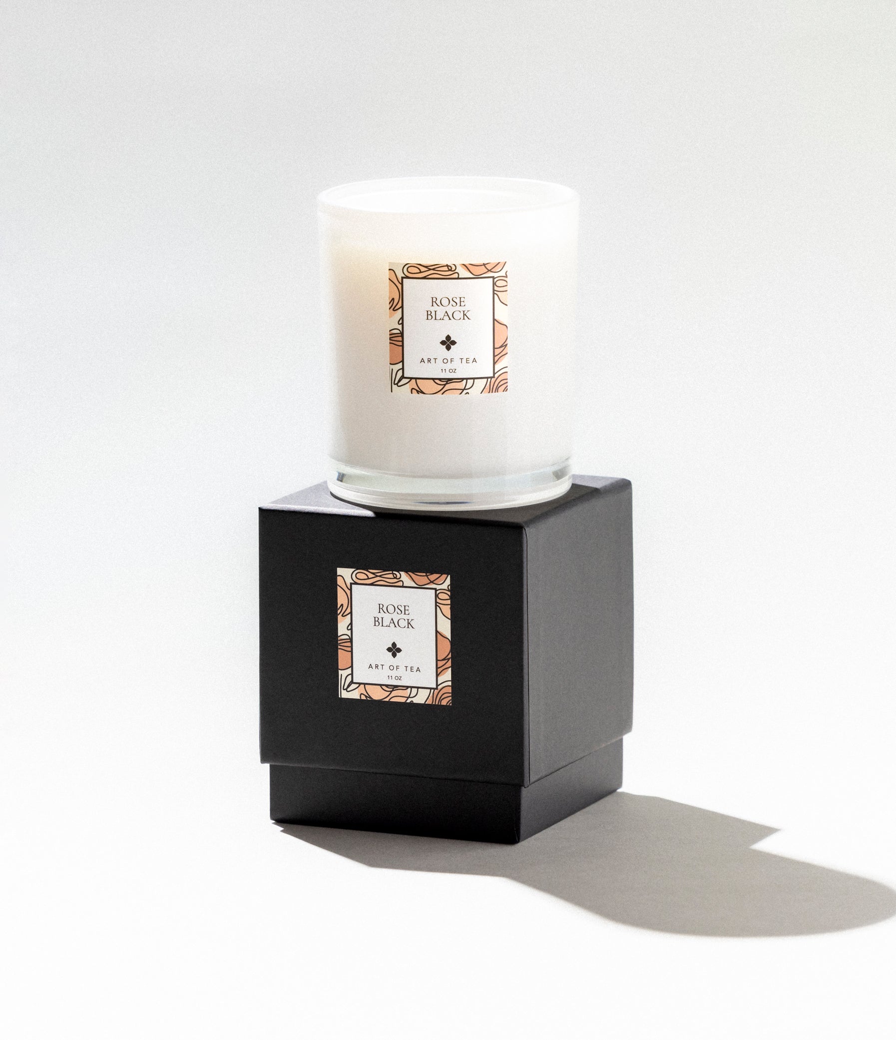 Rose Black Candle