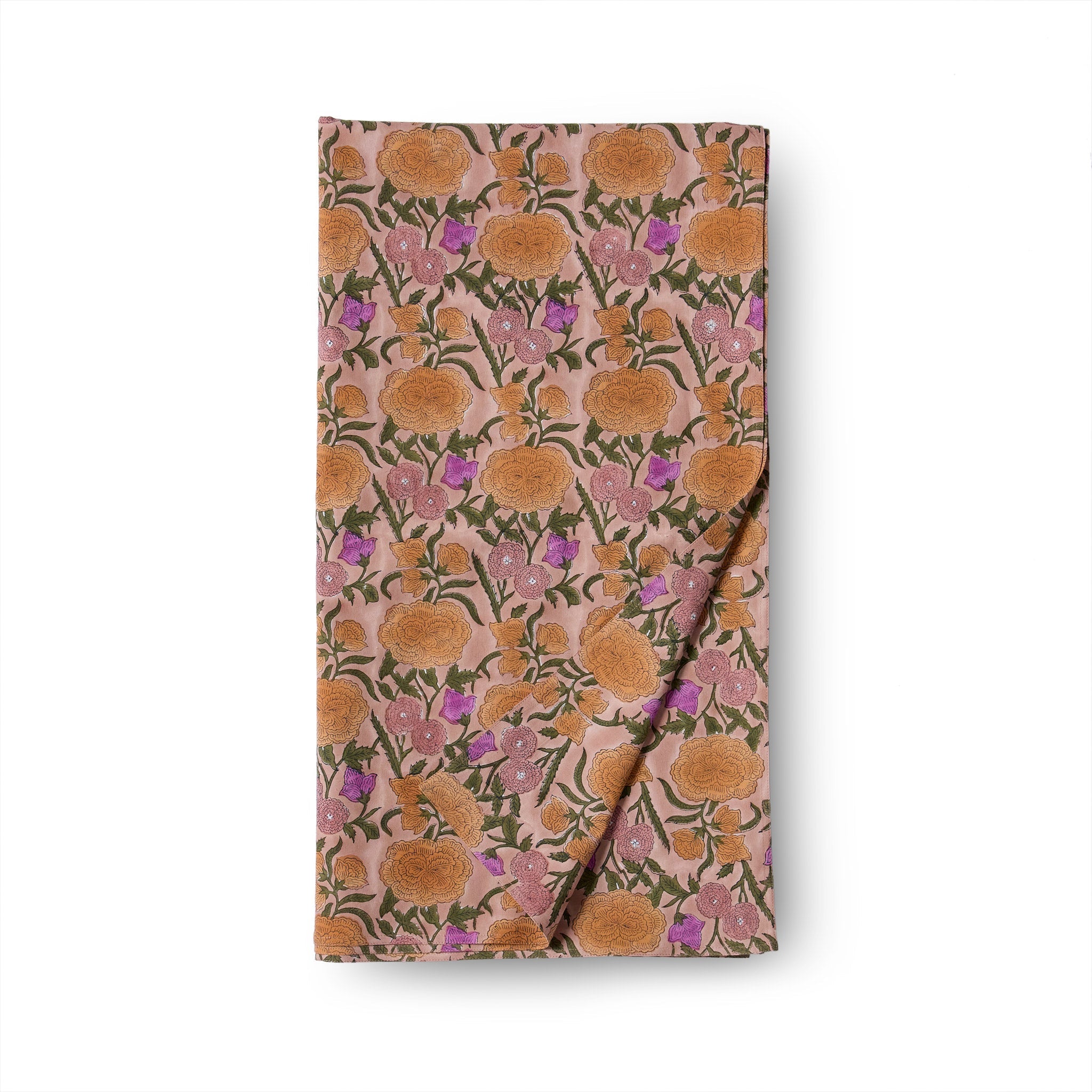 Nargis Rectangle Tablecloth in Old Rose