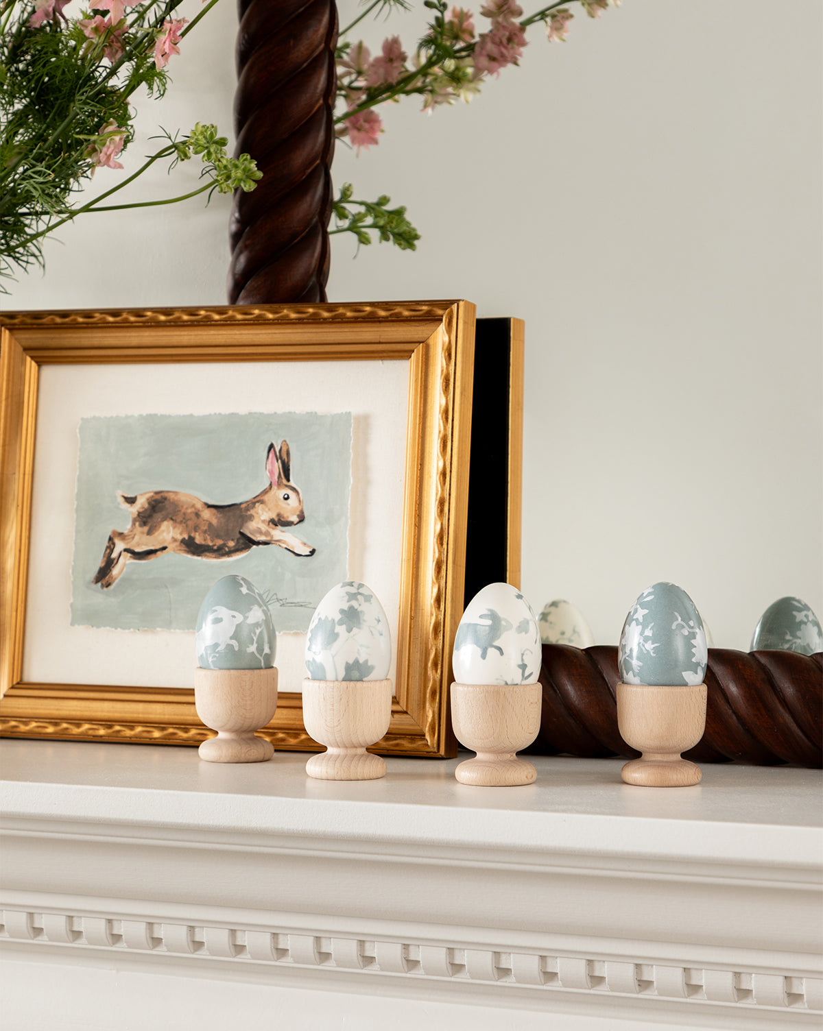 Meadowlark Hand-Painted Eggs  (Set of 4)
