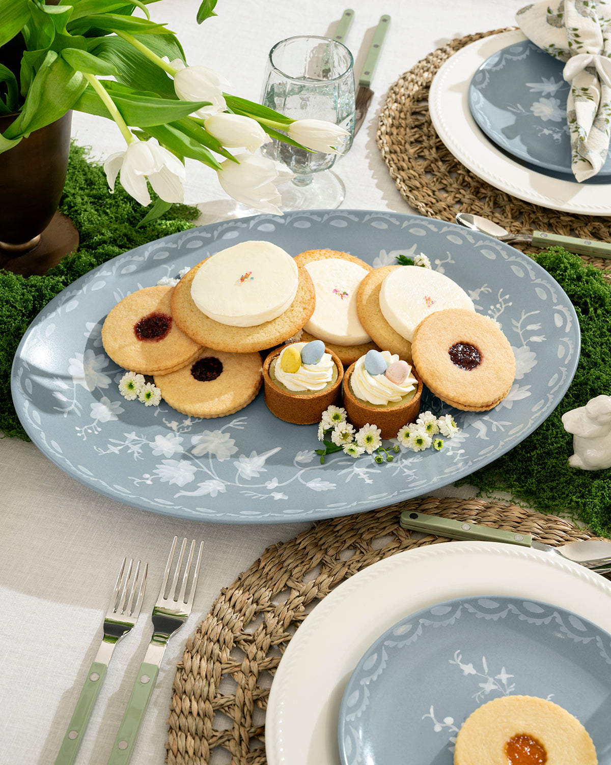 Meadowlark Hand-Painted Serving Platter