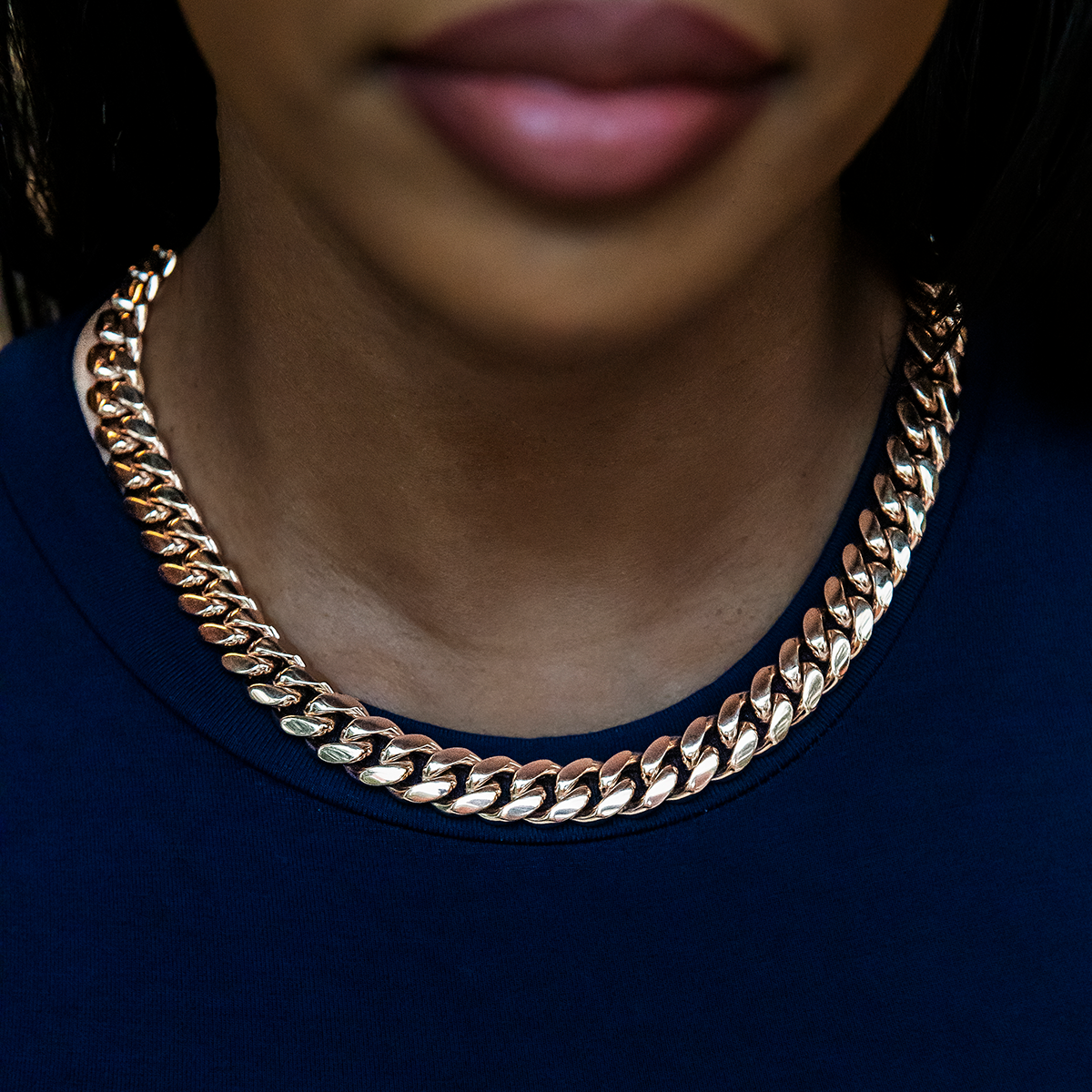 GLD GLD Signature Cuban in Rose Gold - 12mm