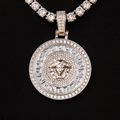 Medusa Pendant in White Gold