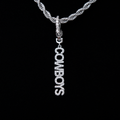 Dallas Cowboys Official NFL Wordmark Logo Clip On Pendant in White Gold