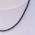 GLD Diamond Tennis Chain in Black- 2mm