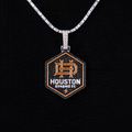 Houston Dynamo FC Official MLS Logo Pendant in White Gold