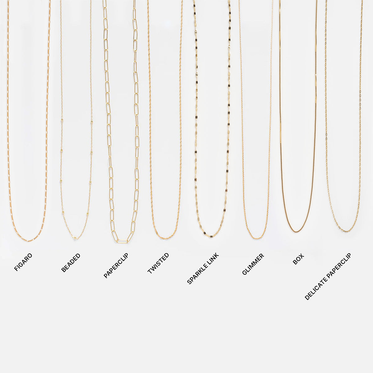Solid Gold Chain for Charms