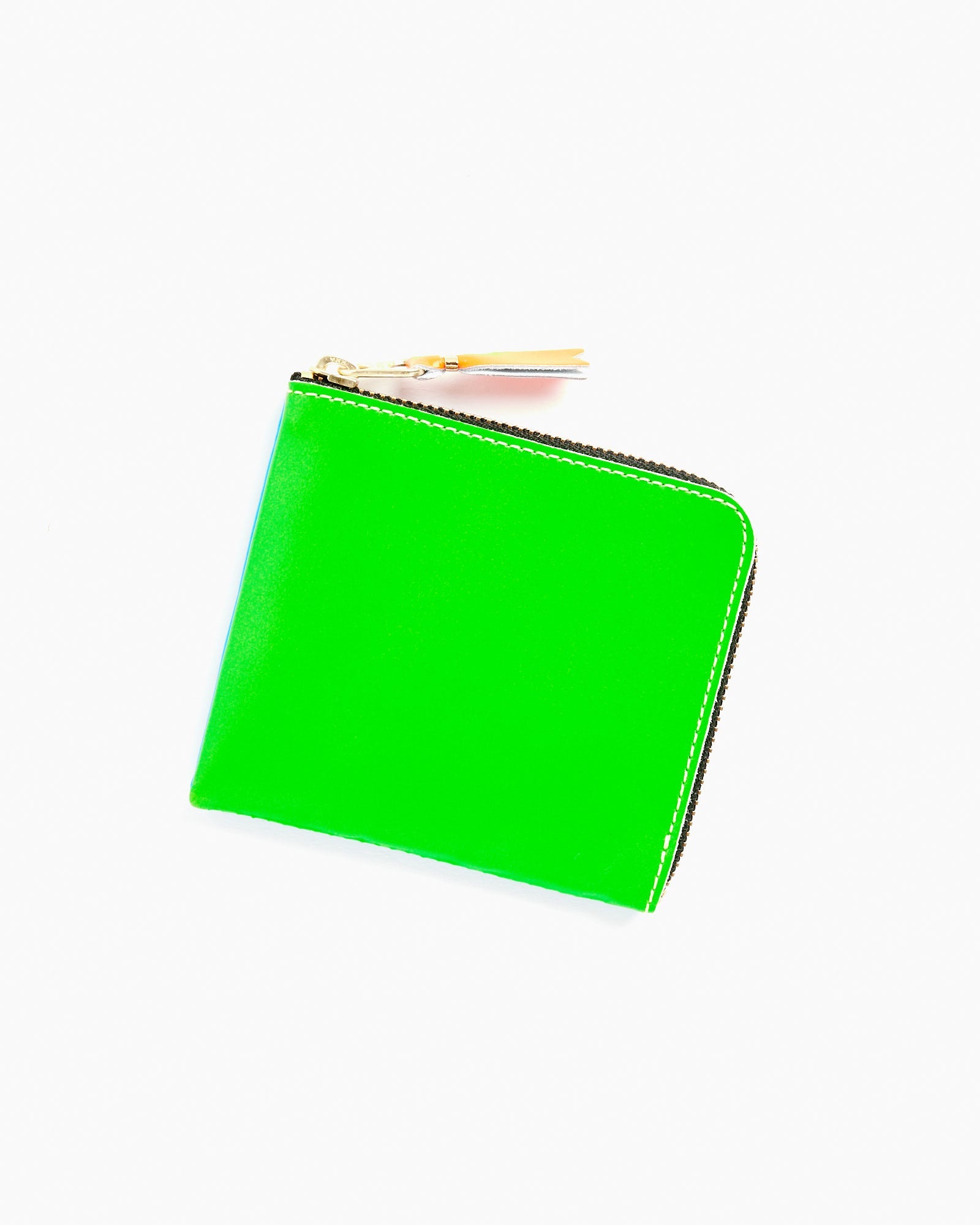 Super Fluo Half Zip Wallet in Blue/Green