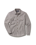 Jojo Herringbone Shirt Jacket - Light Gray