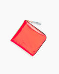 Super Fluo Half Zip Wallet in Green/Orange