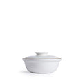 Small Covered Serving Dish in Opaque White