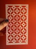 Illuminate polymer clay crafting mylar stencil texture sheet