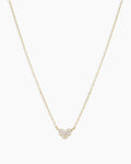 Diamond Pavé Mini Heart Necklace
