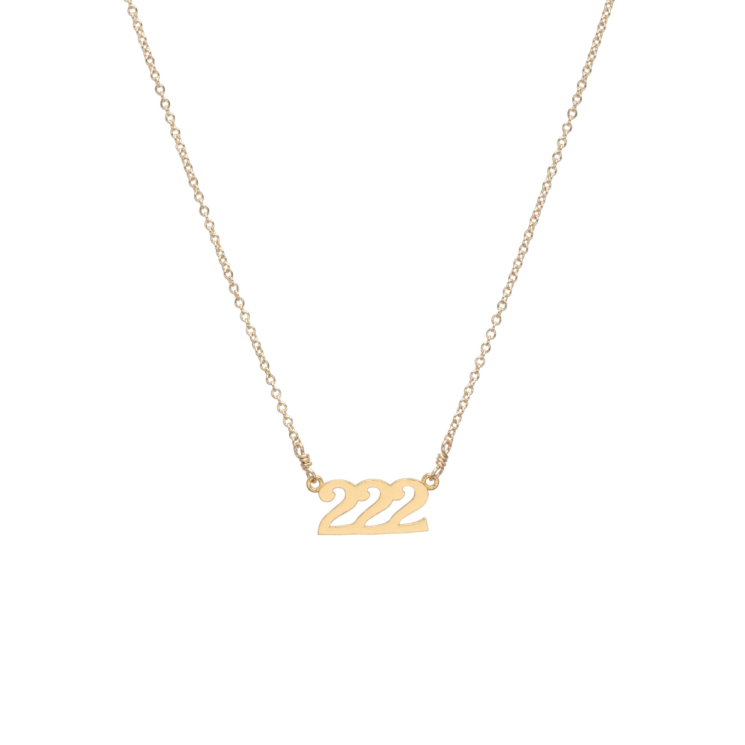 222 Angel Number Necklace