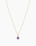 14k Gold Birthstone Necklace