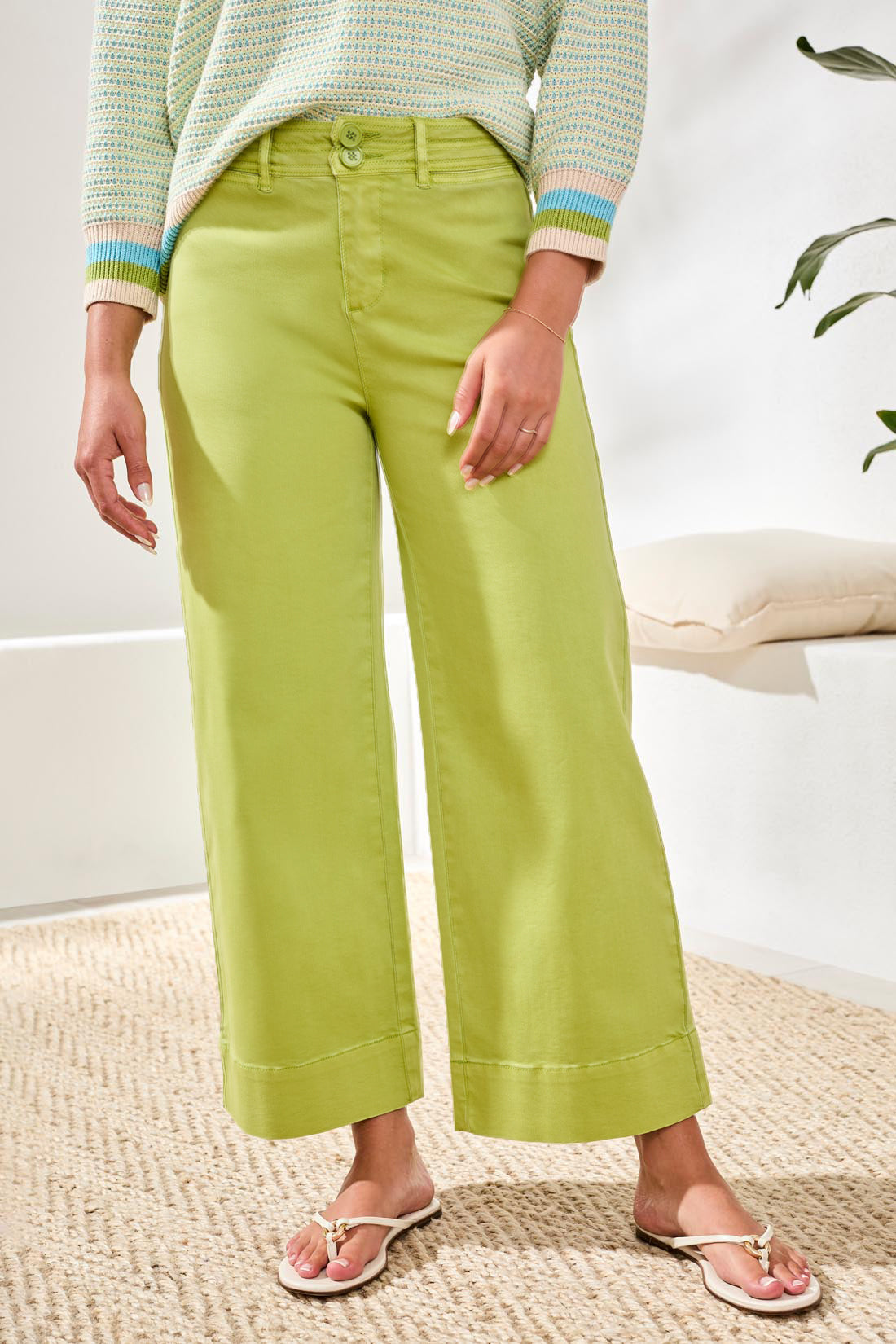 Comfort Stretch High Rise Palazzo Pants-Mintleaf