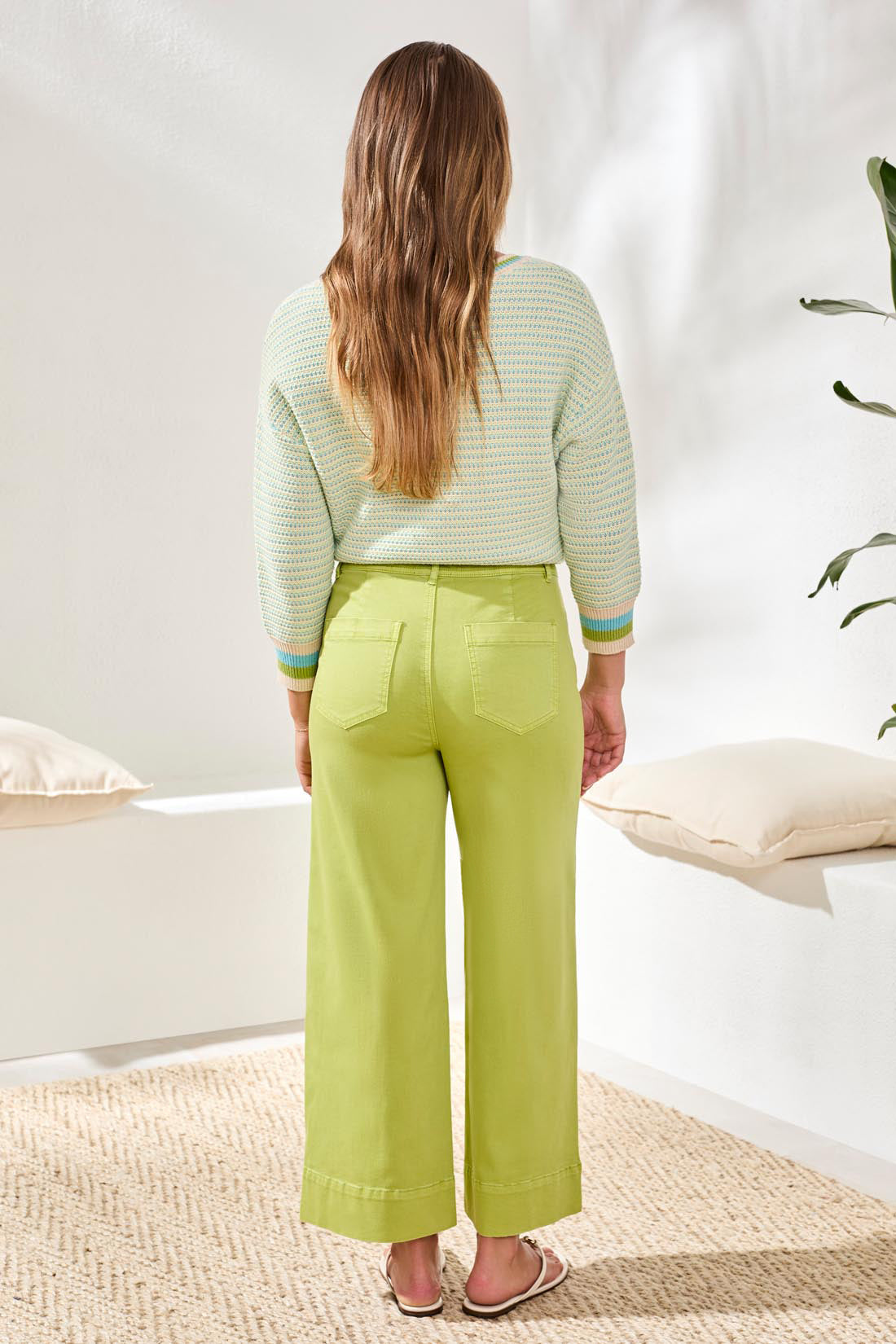 Comfort Stretch High Rise Palazzo Pants-Mintleaf