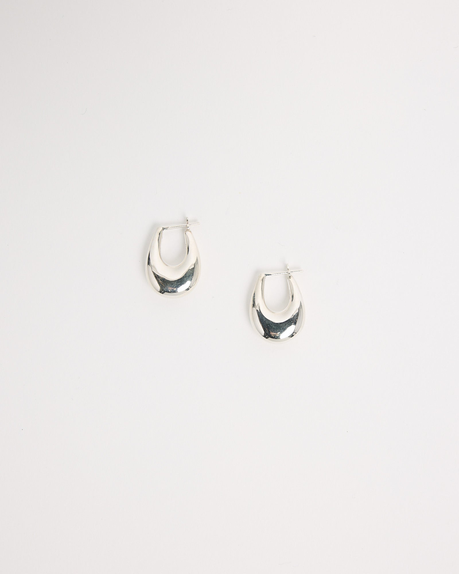 Small Etruscan Hoops in Sterling Silver