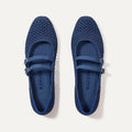 The Double Buckle Mary Jane - Blue Mesh
