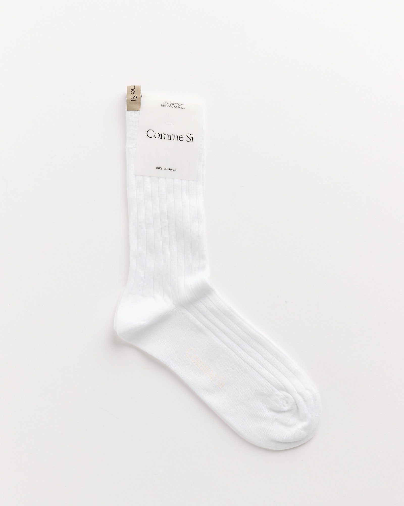 The Yves Socks in White