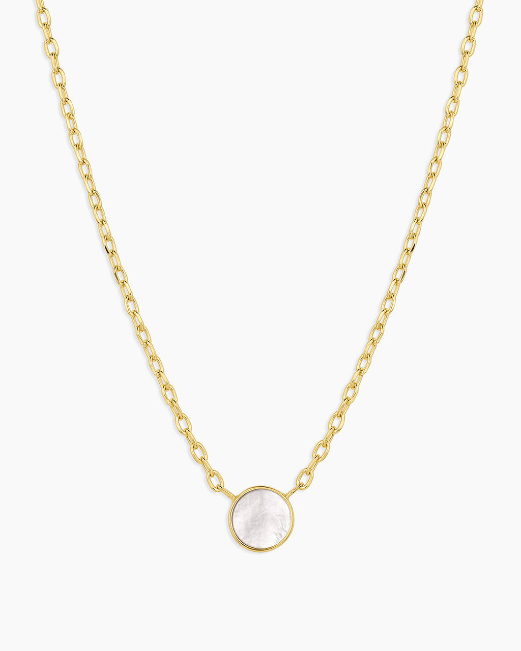 Rose Marble Coin Necklace