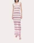 Mariana Stripe Bouclé Knit Maxi Dress