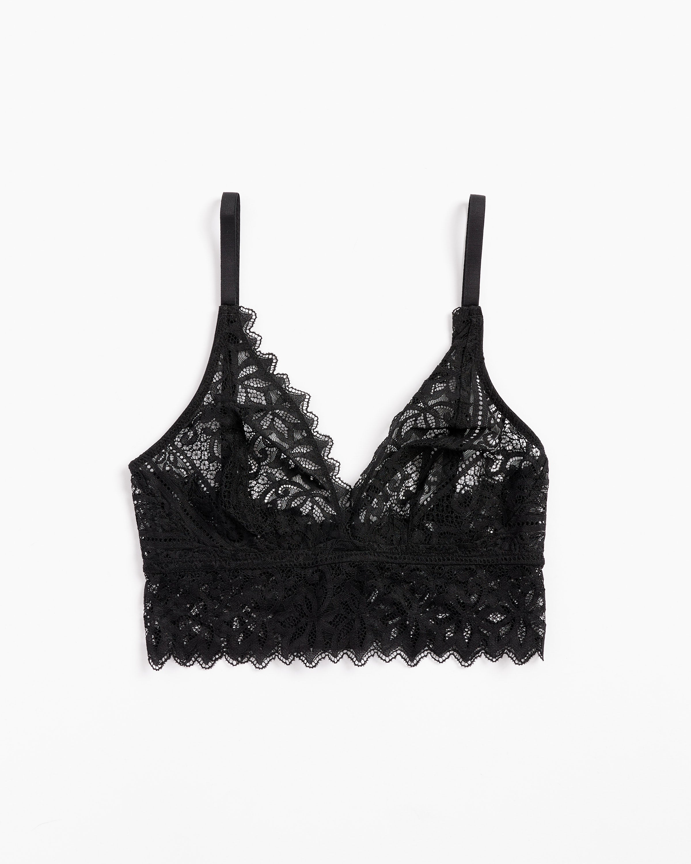 Orient Soft Triangle Bra in Black