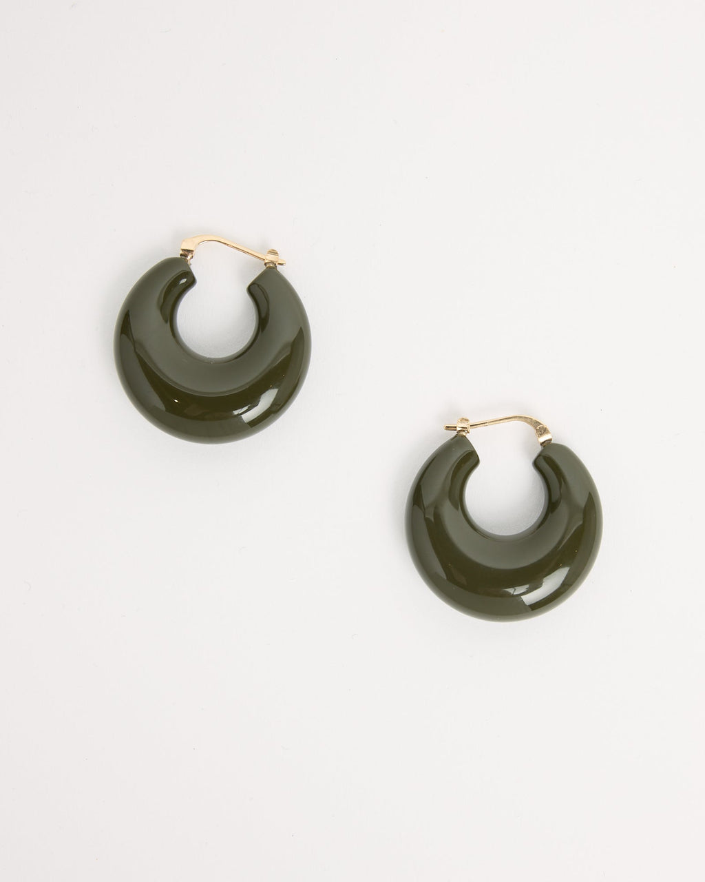 Grass Earrings in Seaweed