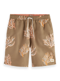 Long Length Swim Short With All Over Print