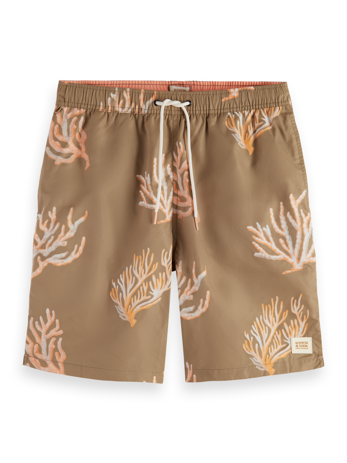 Long Length Swim Short With All Over Print