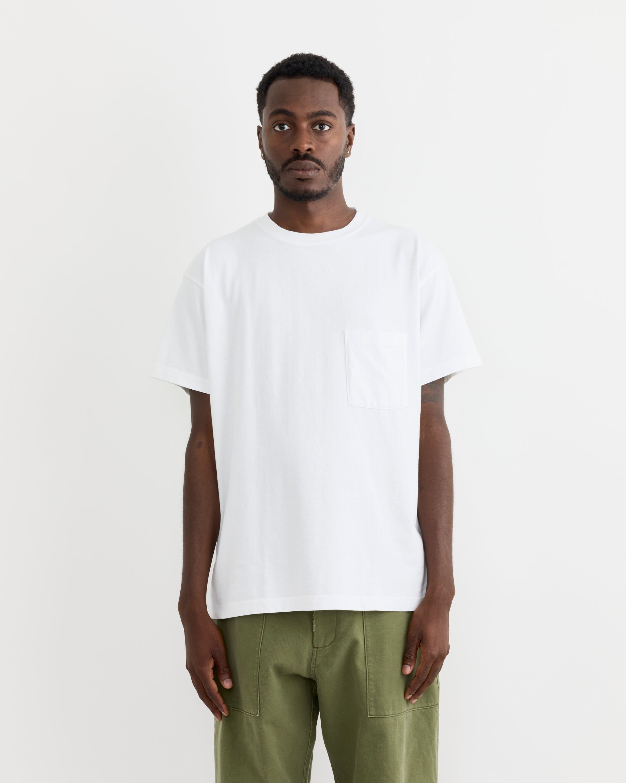 Big Pocket Tee in White