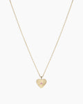 Pink Sapphire Vintage Heart Necklace
